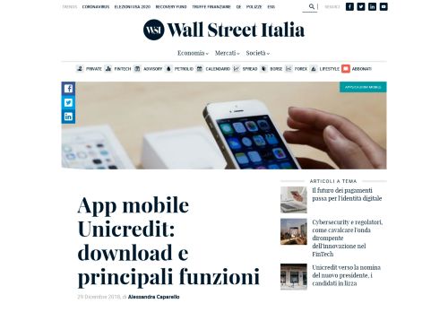 
                            11. App mobile Unicredit: download e principali funzioni | WSI