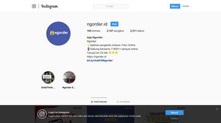 
                            7. App Ngorder (@ngorder.id) • Foto dan video Instagram