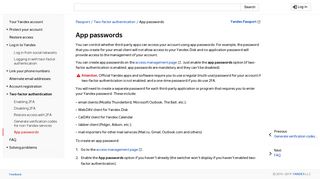 
                            4. App passwords - Passport. Help - Yandex