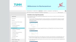 
                            1. App-Passwort | RZT - TUHH