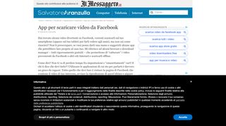 
                            12. App per scaricare video da Facebook | Salvatore Aranzulla