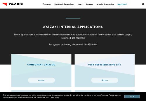 
                            5. App Portal | Yazaki North America