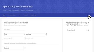 
                            9. App Privacy Policy Generator