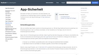 
                            2. App Security - App Development - Facebook for Developers