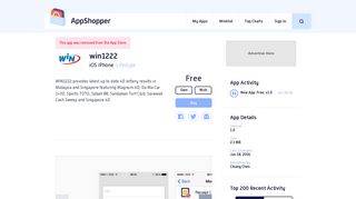 
                            10. App Shopper: win1222 (Lifestyle)