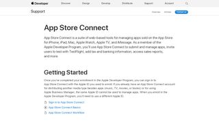 
                            3. App Store Connect - Support - Apple Developer