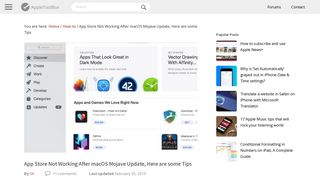 
                            4. App Store Not Working After macOS Mojave Update, Here are some ...