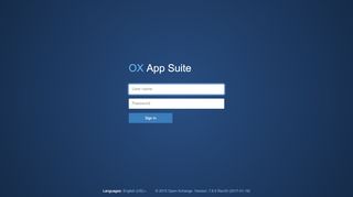 
                            2. App Suite. Login - OX-BRN