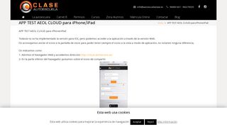 
                            9. App Test Aeol Cloud para iPhone/iPad - Autoescuela Clase Valencia