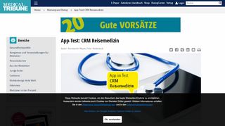 
                            5. App-Test: CRM Reisemedizin - Medical Tribune