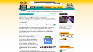
                            9. App-Test: Neue Google-News-App ausprobiert - teltarif.de News