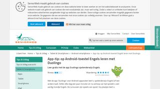 
                            11. App-tip: op Android-toestel Engels leren met Duolingo | SeniorWeb