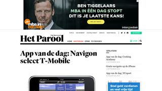 
                            10. App van de dag: Navigon select T-Mobile - Amsterdam - PAROOL