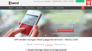 
                            11. APP vender recargas Telcel y pago de servicios - TAECEL.COM