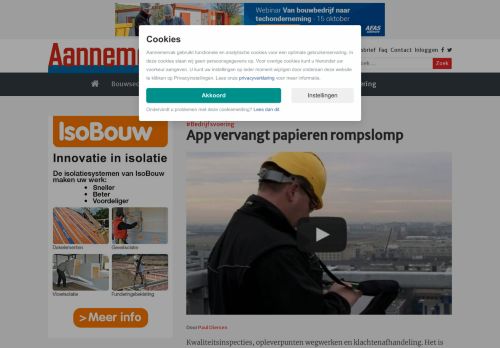 
                            12. App vervangt papieren rompslomp • Aannemervak