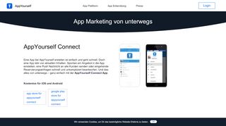 
                            3. App Verwaltung von unterwegs. Die AppYourself Connect App