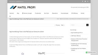 
                            11. App Vorstellung: Fotos in die MyCloud von Swisscom sichern - Natel ...