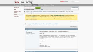 
                            5. App xtcModified: Kein Login nach Installation möglich - LiveConfig