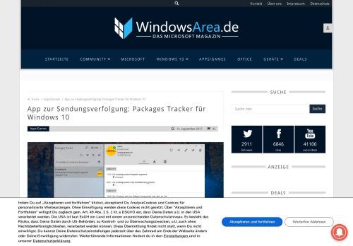 
                            9. App zur Sendungsverfolgung: Packages Tracker für Windows 10