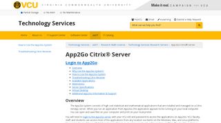 
                            12. App2Go Citrix® Server | Technology Services | VCU