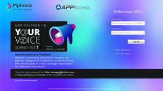 
                            1. AppAccess Login - Mphasis