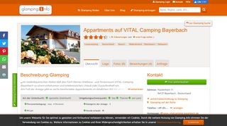 
                            10. Appartments auf VITAL Camping Bayerbach | Ihre Glampingunterkunft ...