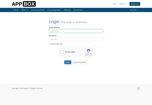 
                            3. Appbox: Client Area