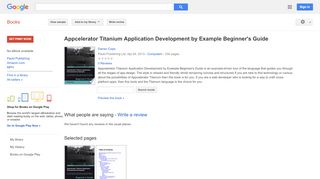 
                            13. Appcelerator Titanium Application Development by Example ... - Keputusan Buku Google
