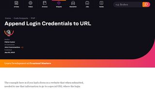 
                            11. Append Login Credentials to URL | CSS-Tricks