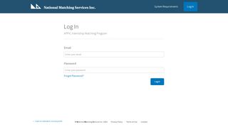 
                            7. APPIC Match | Login - National Matching Services