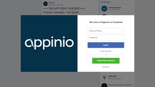 
                            13. appinio - +++ DIE APP GEHT WIEDER +++ Problem ... - Facebook