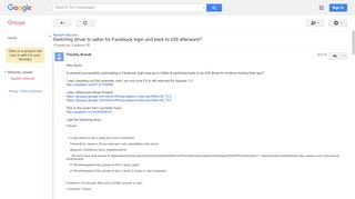 
                            9. [appium-discuss] Switching driver to safari for Facebook login and ...
