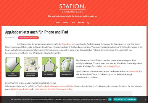 
                            8. AppJobber jetzt auch für iPhone und iPad - Station