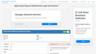 
                            3. Apple Airport Express Default Router Login and Password - Clean CSS