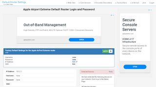 
                            7. Apple Airport Extreme Default Router Login and Password - Clean CSS