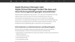 
                            9. Apple Business Manager oder Apple School Manager fordert Sie ...