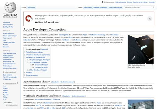 
                            6. Apple Developer Connection – Wikipedia