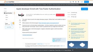 
                            12. Apple developer Enroll with Two-Factor Authentication - Stack Overflow