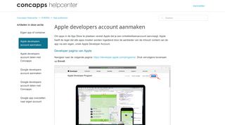 
                            3. Apple developers account aanmaken – Concapps Helpcenter