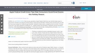 
                            11. Apple Federal Credit Union Tips Help Consumers Avoid Email Scams ...