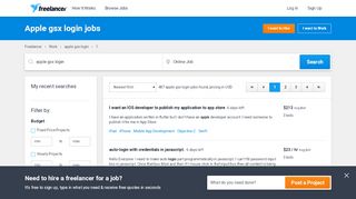
                            11. Apple gsx login Jobs, Employment | Freelancer