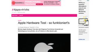
                            8. Apple Hardware Test - so funktioniert's - Heise