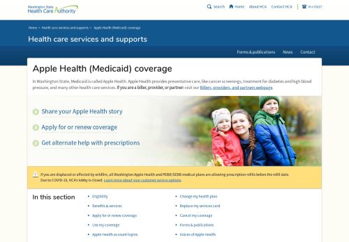 
                            10. Apple Health (Medicaid) coverage | Washington State Health Care ...