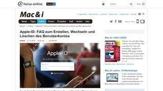 
                            13. Apple-ID: FAQ zum Erstellen, Wechseln und Löschen des ... - Heise