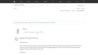 
                            3. Apple ID Login History - Apple Community