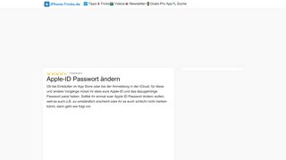 
                            12. Apple ID- Passwort ändern - so funktioniert's! - iPhone-Tricks.de