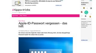 
                            11. Apple-ID-Passwort vergessen - das hilft - Heise