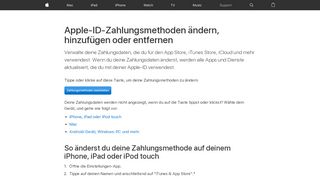 
                            6. Apple-ID-Zahlungsdaten ändern oder entfernen - Apple Support