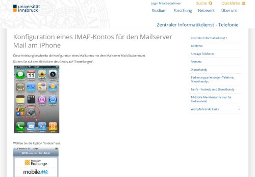 
                            9. Apple IMAP-Konto erstellen – Universität Innsbruck