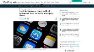 
                            11. Apple in Supreme Court to block customers from suing for monopoly ...